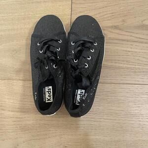 Keds Kids Black Glitter Sneakers Size US 12M (EU 29)